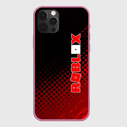 Чехол для iPhone 12 Pro Roblox, цвет: 3D-малиновый