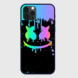 Чехол для iPhone 12 Pro MARSHMELLO, цвет: 3D-черный