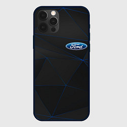 Чехол для iPhone 12 Pro FORD, цвет: 3D-черный