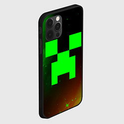 Чехол для iPhone 12 Pro MINECRAFT МАЙНКРАФТ, цвет: 3D-черный — фото 2