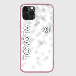 Чехол для iPhone 12 Pro TOYOTA, цвет: 3D-малиновый