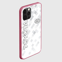 Чехол для iPhone 12 Pro TOYOTA, цвет: 3D-малиновый — фото 2