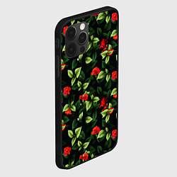 Чехол для iPhone 12 Pro Цветочный сад, цвет: 3D-черный — фото 2