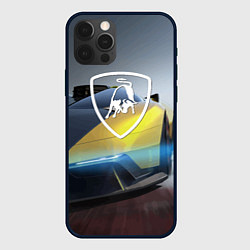 Чехол для iPhone 12 Pro Lamborghini - Italy, цвет: 3D-черный