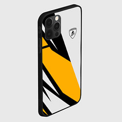 Чехол для iPhone 12 Pro Lamborghini, цвет: 3D-черный — фото 2