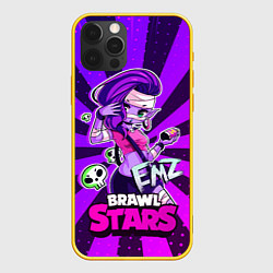 Чехол для iPhone 12 Pro Emz Brawl stars ЭМЗ, цвет: 3D-желтый