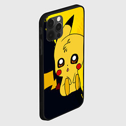 Чехол для iPhone 12 Pro ПикачуPikachu, цвет: 3D-черный — фото 2