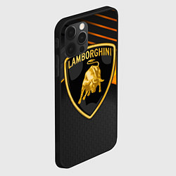 Чехол для iPhone 12 Pro Lamborghini, цвет: 3D-черный — фото 2