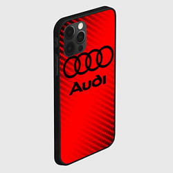 Чехол для iPhone 12 Pro AUDI АУДИ, цвет: 3D-черный — фото 2