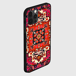 Чехол для iPhone 12 Pro Бордовый ковер, цвет: 3D-черный — фото 2