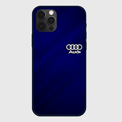 Чехол для iPhone 12 Pro AUDI, цвет: 3D-черный