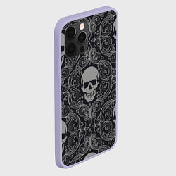 Чехол для iPhone 12 Pro Skulls, цвет: 3D-светло-сиреневый — фото 2