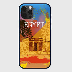 Чехол для iPhone 12 Pro Египет Пирамида Хеопса, цвет: 3D-черный