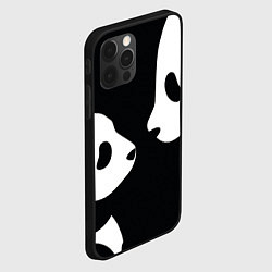 Чехол для iPhone 12 Pro Panda, цвет: 3D-черный — фото 2