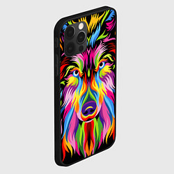 Чехол для iPhone 12 Pro Neon wolf, цвет: 3D-черный — фото 2