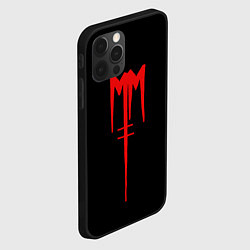 Чехол для iPhone 12 Pro Marilyn Manson, цвет: 3D-черный — фото 2