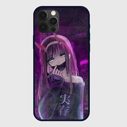 Чехол для iPhone 12 Pro Zero Two in mask, цвет: 3D-черный