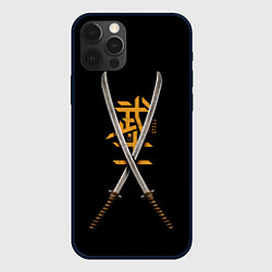Чехол для iPhone 12 Pro 2 Katanas, цвет: 3D-черный