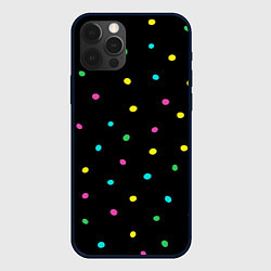 Чехол для iPhone 12 Pro Конфетти, цвет: 3D-черный