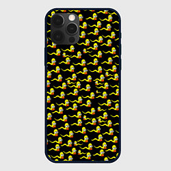 Чехол для iPhone 12 Pro Гомер, цвет: 3D-черный