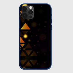 Чехол для iPhone 12 Pro Geometry, цвет: 3D-тёмно-синий
