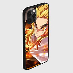 Чехол для iPhone 12 Pro Клинок Рассекающий Демонов, цвет: 3D-черный — фото 2