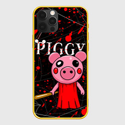 Чехол для iPhone 12 Pro ROBLOX PIGGY, цвет: 3D-желтый