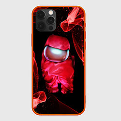 Чехол для iPhone 12 Pro AMONG US - КРАСНЫЙ, цвет: 3D-красный