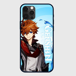 Чехол для iPhone 12 Pro GENSHIN IMPACT, ТАРТАЛЬЯ, цвет: 3D-черный
