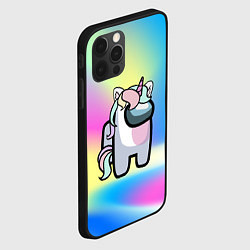 Чехол для iPhone 12 Pro Among Us Unicorn, цвет: 3D-черный — фото 2