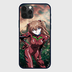 Чехол для iPhone 12 Pro Аска Евангелион, цвет: 3D-черный