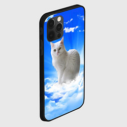 Чехол для iPhone 12 Pro Кот в облаках, цвет: 3D-черный — фото 2