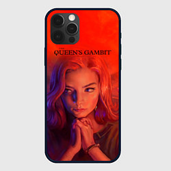 Чехол для iPhone 12 Pro Queens Gambit Ход Королевы, цвет: 3D-черный