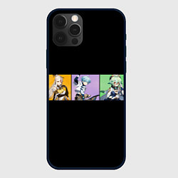 Чехол для iPhone 12 Pro Genshin Impact - Полоса, цвет: 3D-черный