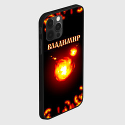 Чехол для iPhone 12 Pro Владимир, цвет: 3D-черный — фото 2