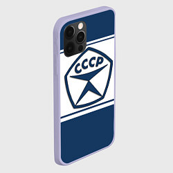 Чехол для iPhone 12 Pro СССР, цвет: 3D-светло-сиреневый — фото 2