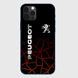 Чехол для iPhone 12 Pro PEUGEOT, цвет: 3D-черный