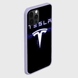 Чехол для iPhone 12 Pro TESLA, цвет: 3D-светло-сиреневый — фото 2