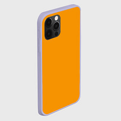 Чехол для iPhone 12 Pro Цвет Шафран без рисунка, цвет: 3D-светло-сиреневый — фото 2