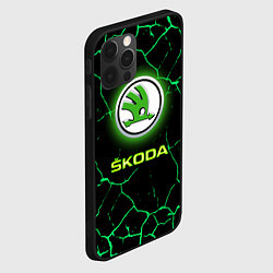 Чехол для iPhone 12 Pro SKODA, цвет: 3D-черный — фото 2