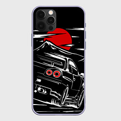 Чехол для iPhone 12 Pro Skyline R 34 R34 скайлайн, цвет: 3D-светло-сиреневый