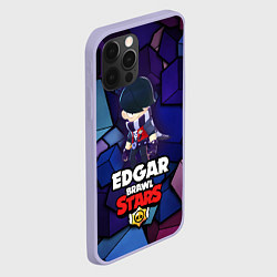 Чехол для iPhone 12 Pro BRAWL STARS EDGAR, цвет: 3D-светло-сиреневый — фото 2