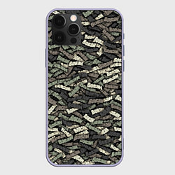 Чехол для iPhone 12 Pro Камуфляж - Вован, цвет: 3D-светло-сиреневый