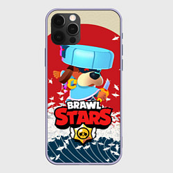 Чехол для iPhone 12 Pro Brawl Stars - Ronin Ruffs, цвет: 3D-светло-сиреневый