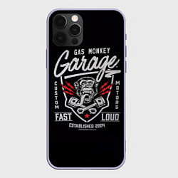 Чехол для iPhone 12 Pro Gas Monkey Garage, цвет: 3D-светло-сиреневый