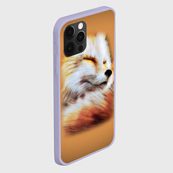 Чехол для iPhone 12 Pro Лисичка, цвет: 3D-светло-сиреневый — фото 2