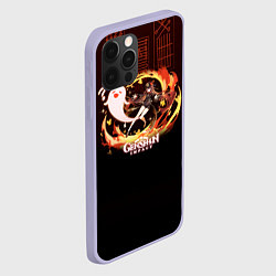 Чехол для iPhone 12 Pro Genshin Impact - Hu Tao, цвет: 3D-светло-сиреневый — фото 2