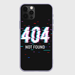 Чехол для iPhone 12 Pro Глитч 404, цвет: 3D-светло-сиреневый