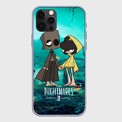 Чехол для iPhone 12 Pro Little Nightmares 2, цвет: 3D-светло-сиреневый