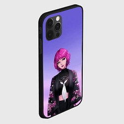 Чехол для iPhone 12 Pro ANIME GIRL, цвет: 3D-черный — фото 2